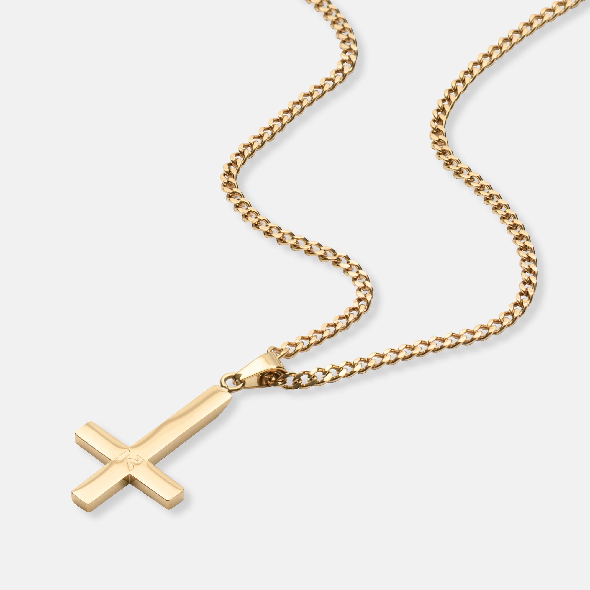 K12 - GOLD STEEL INVERTED VAITH CHAIN