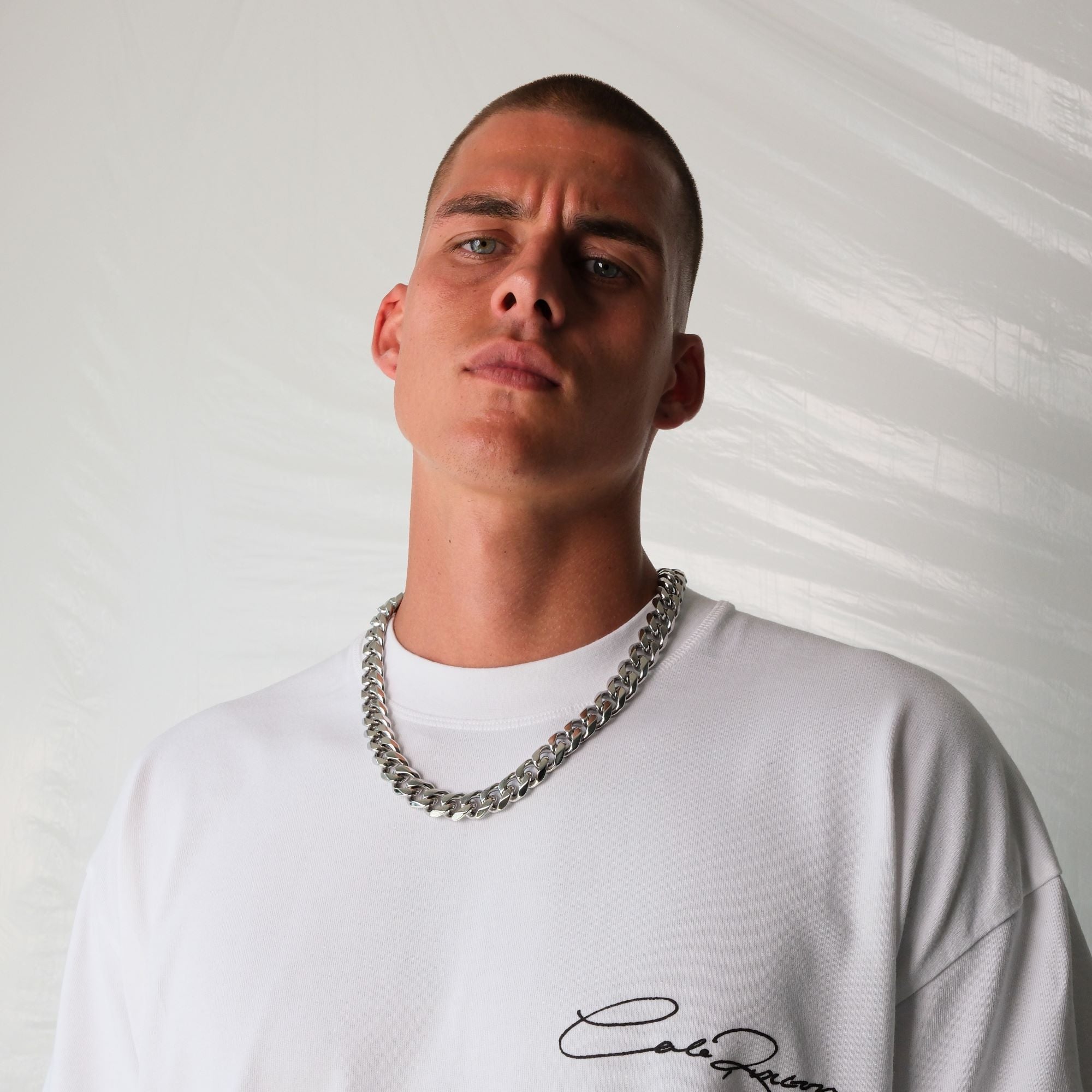 K12 - SILVER CUBAN CHAIN - 15MM