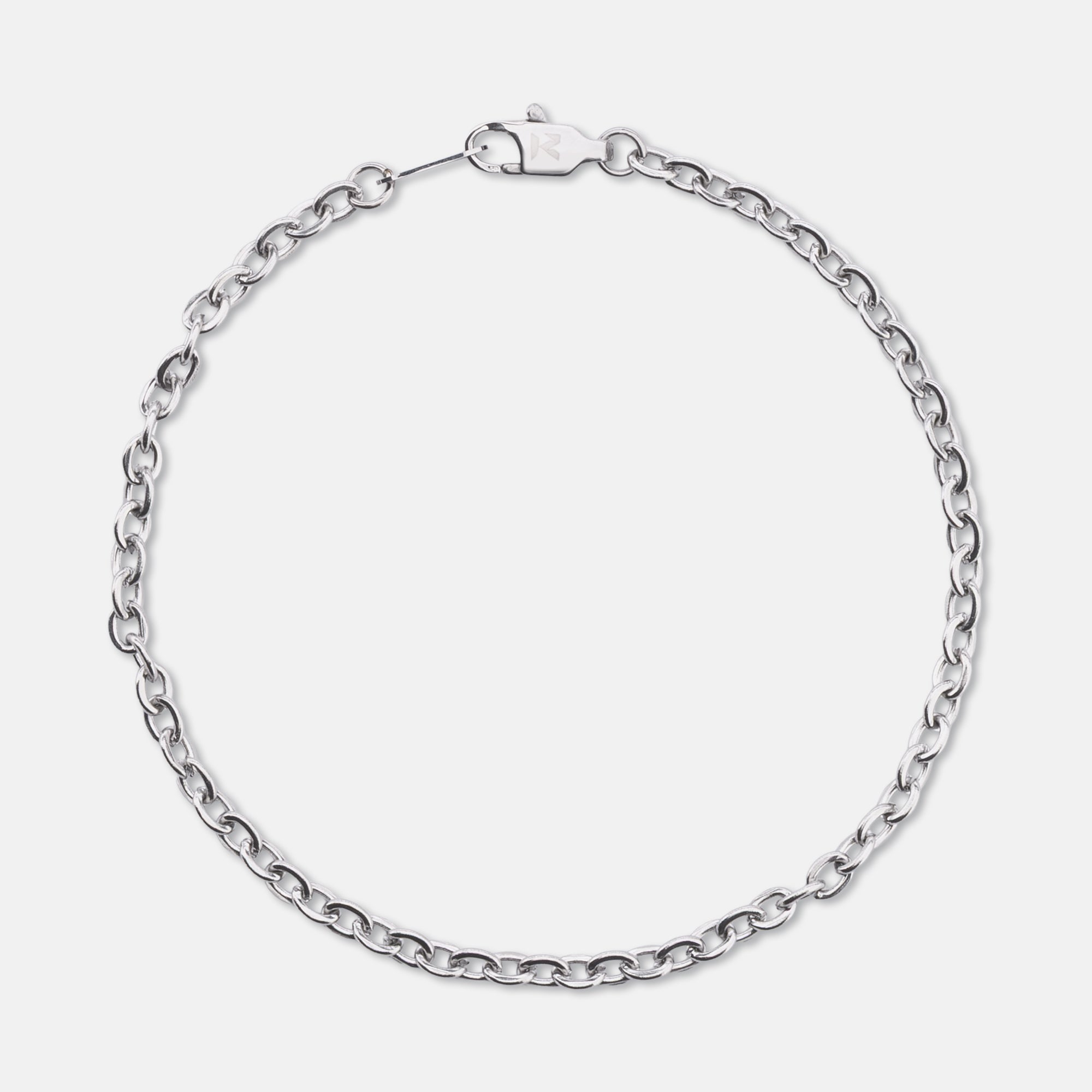 K12 - SILVER CABLE BRACELET - 3MM