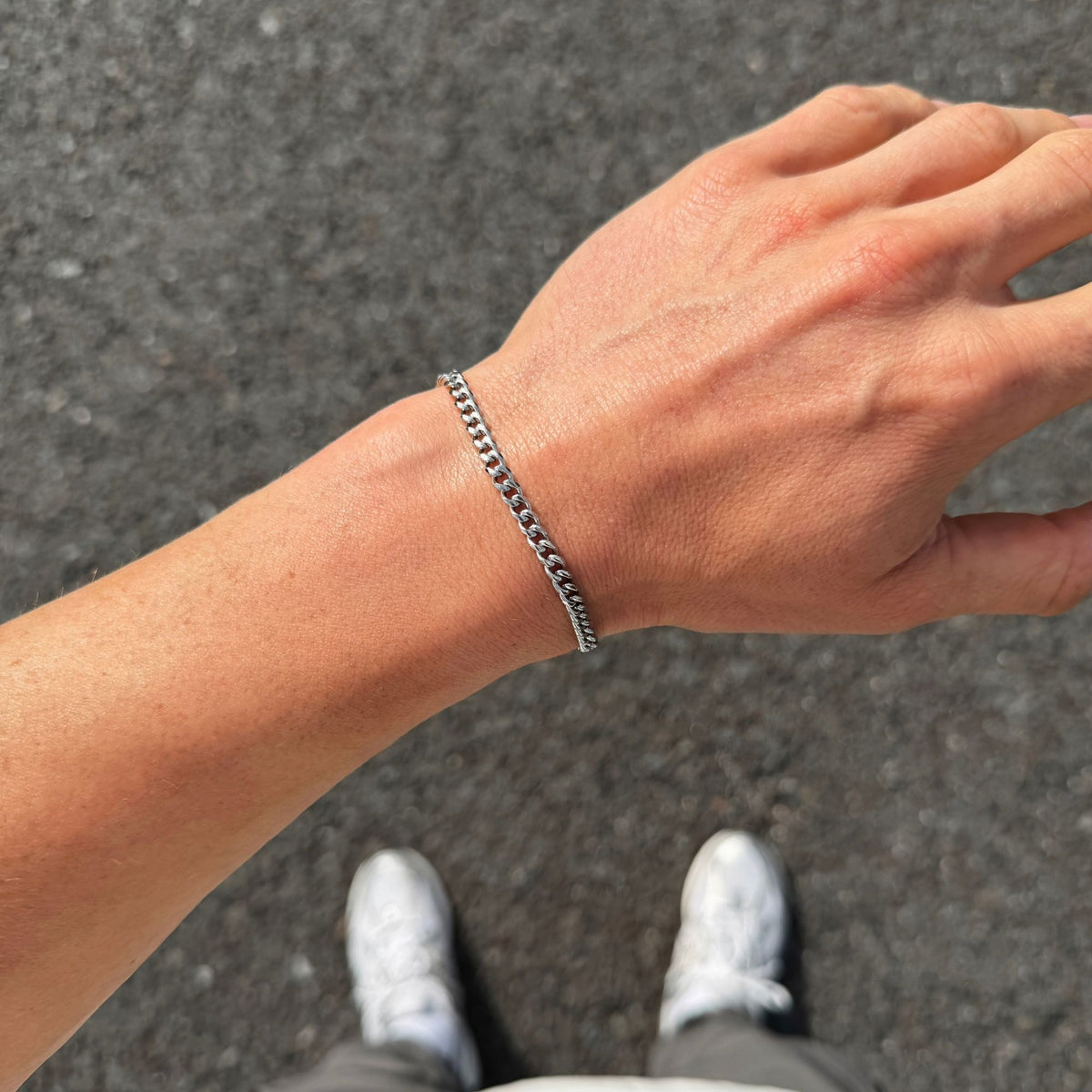 K12 - SILVER CUBAN BRACELET - 4MM