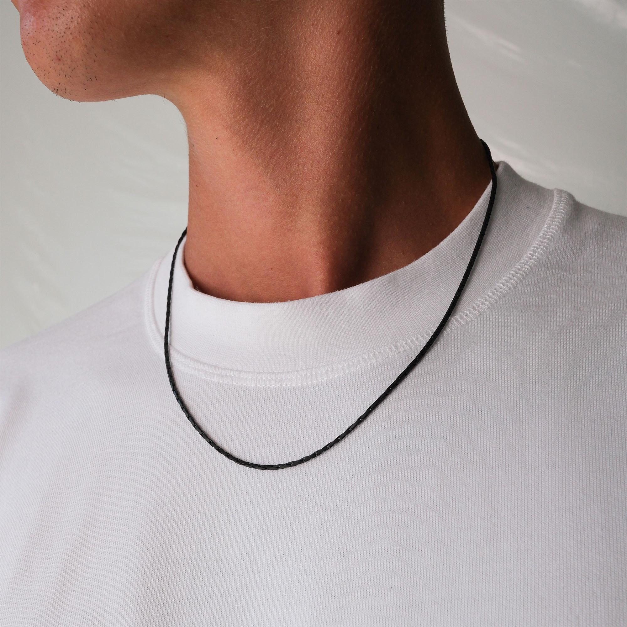 K12 - BLACK WIRE CHAIN - 1.4MM