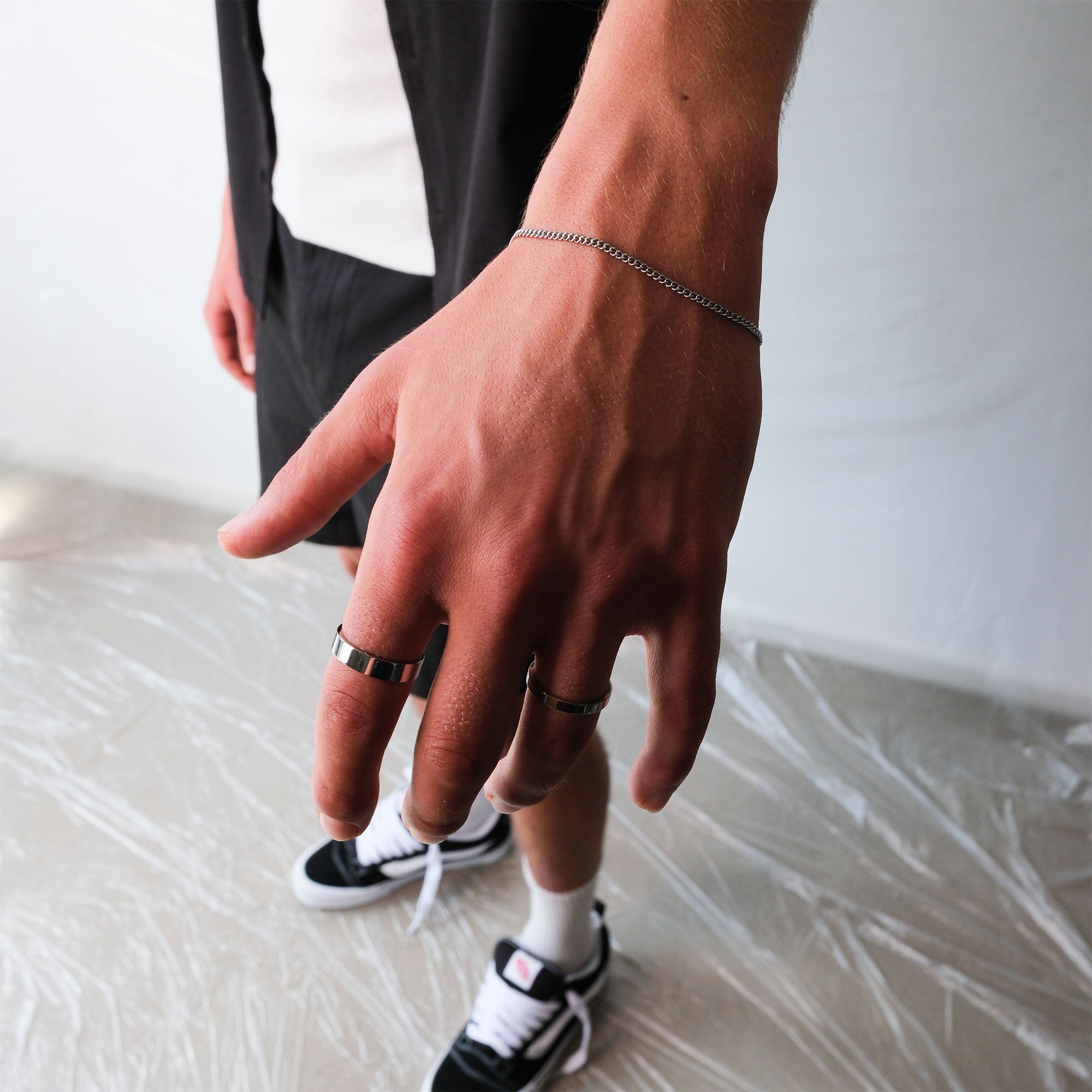 K12 - SILVER CUBAN BRACELET - 2MM