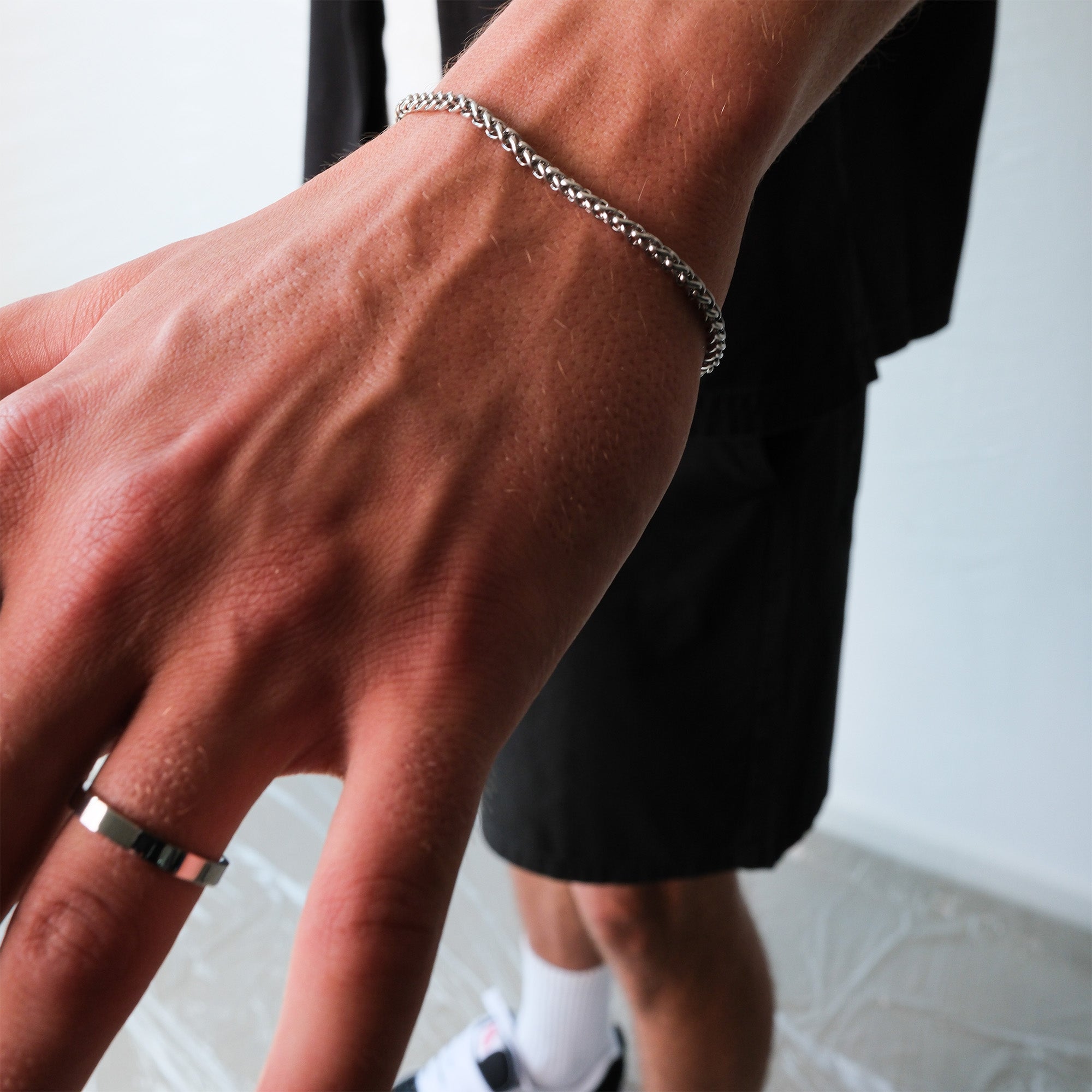 K12 - SILVER WHEAT BRACELET - 3MM