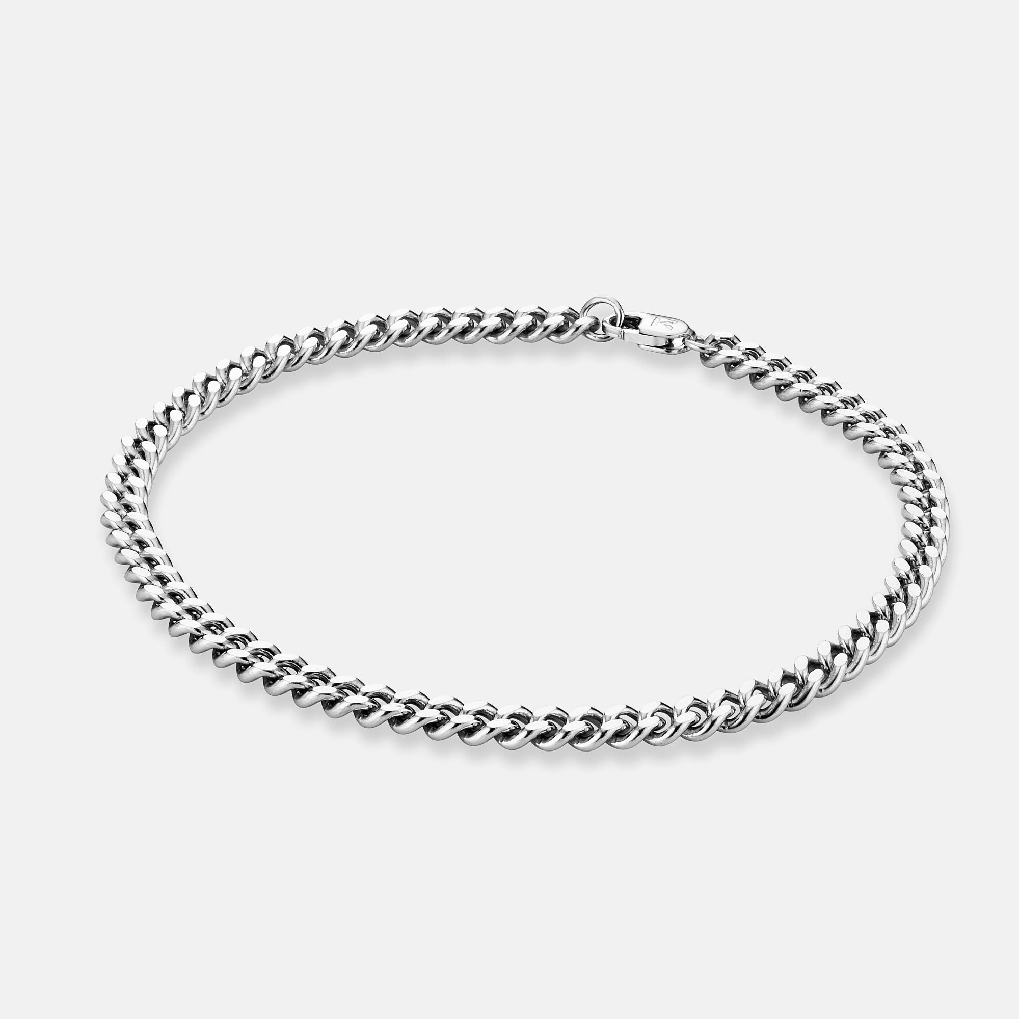 K12 - 925 SILVER CUBAN BRACELET - 4MM