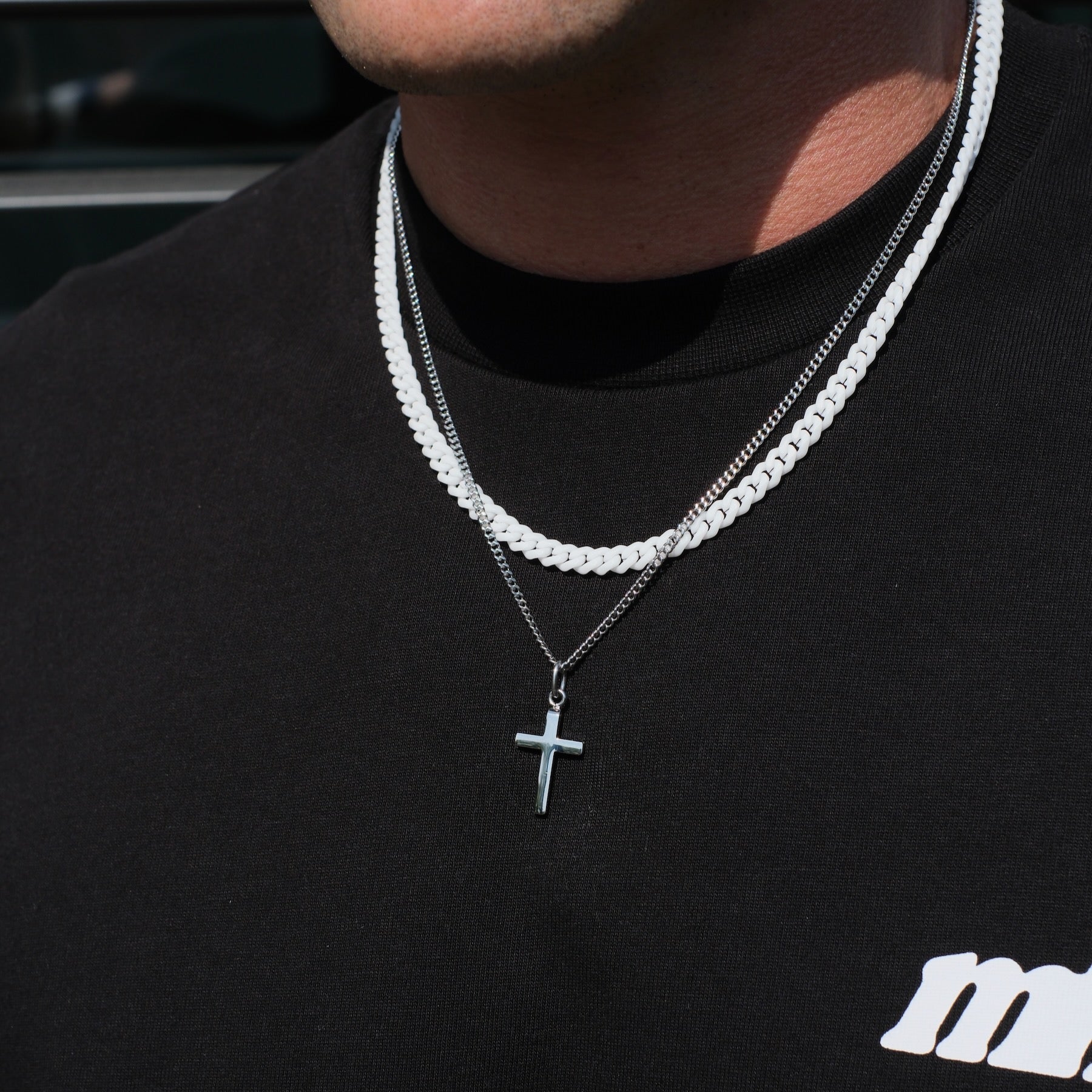 K12 - WHITE CUBAN CHAIN - 6MM