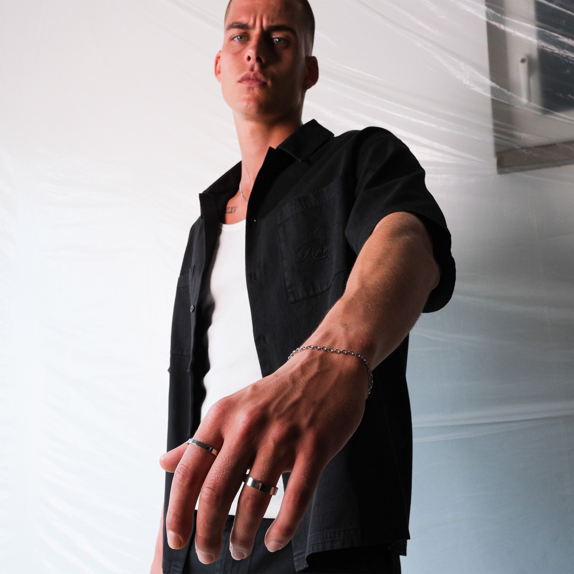 K12 - SILVER ADJUSTABLE RING - 3MM