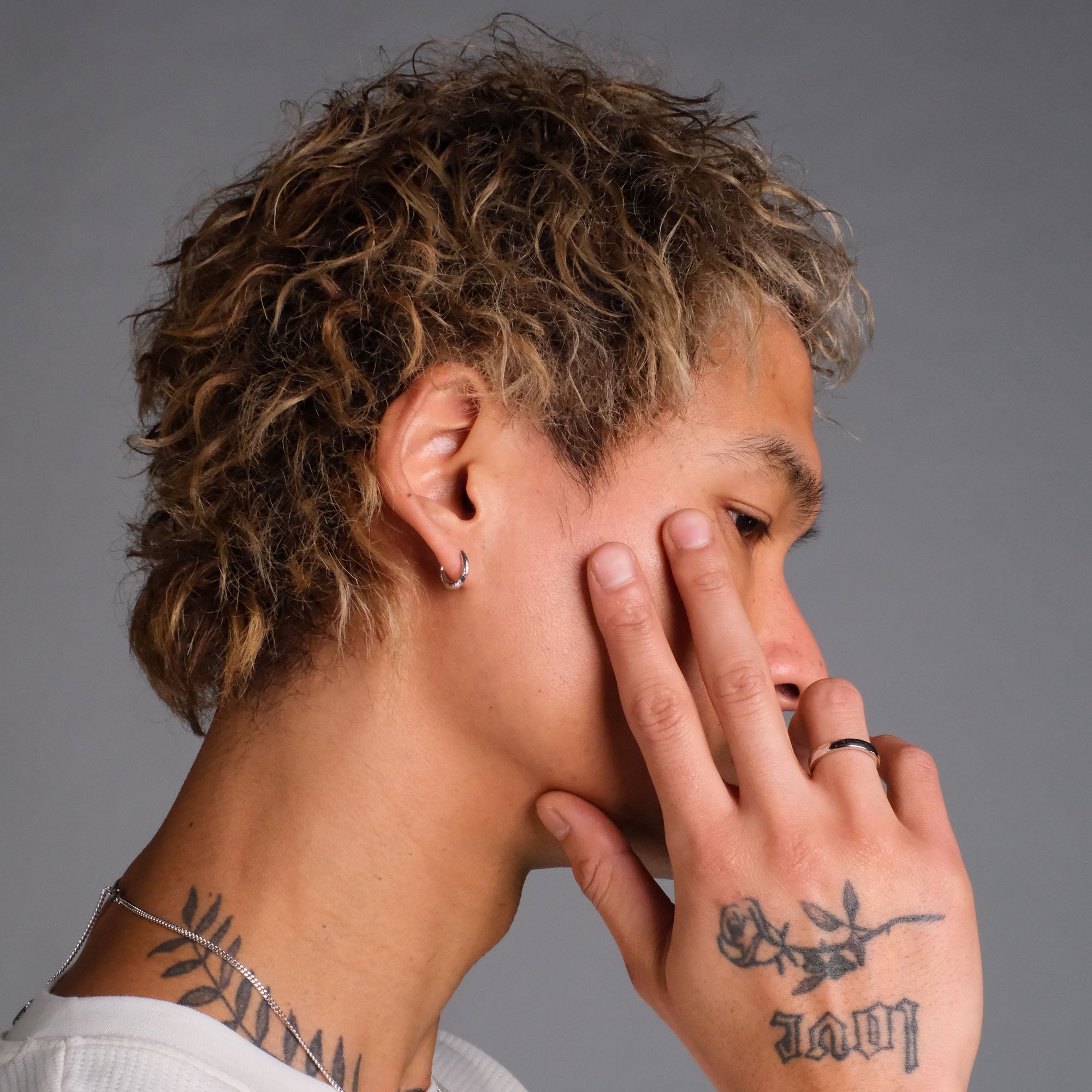 K12 - 925 SILVER ROUND CREOLES - 2MM