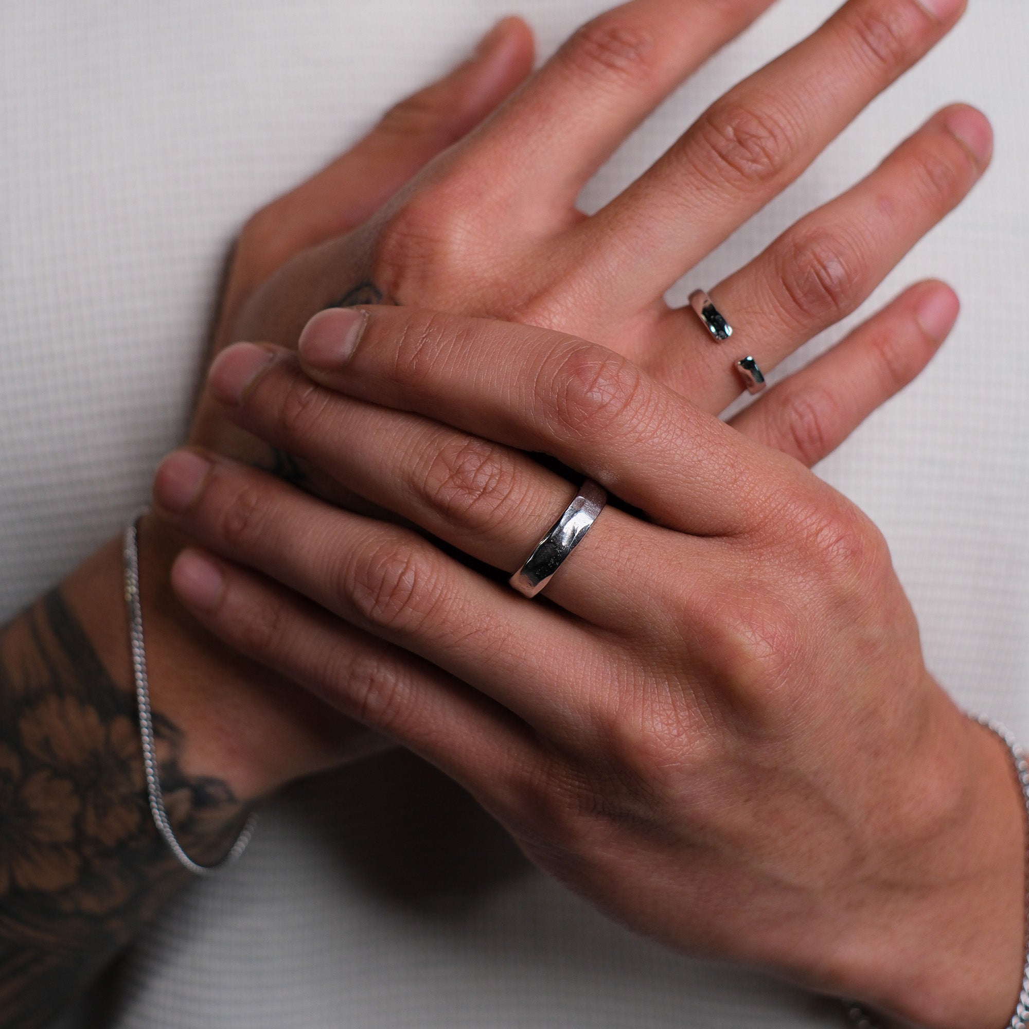 K12 - 925 SILVER ADJUSTABLE RING - 5MM