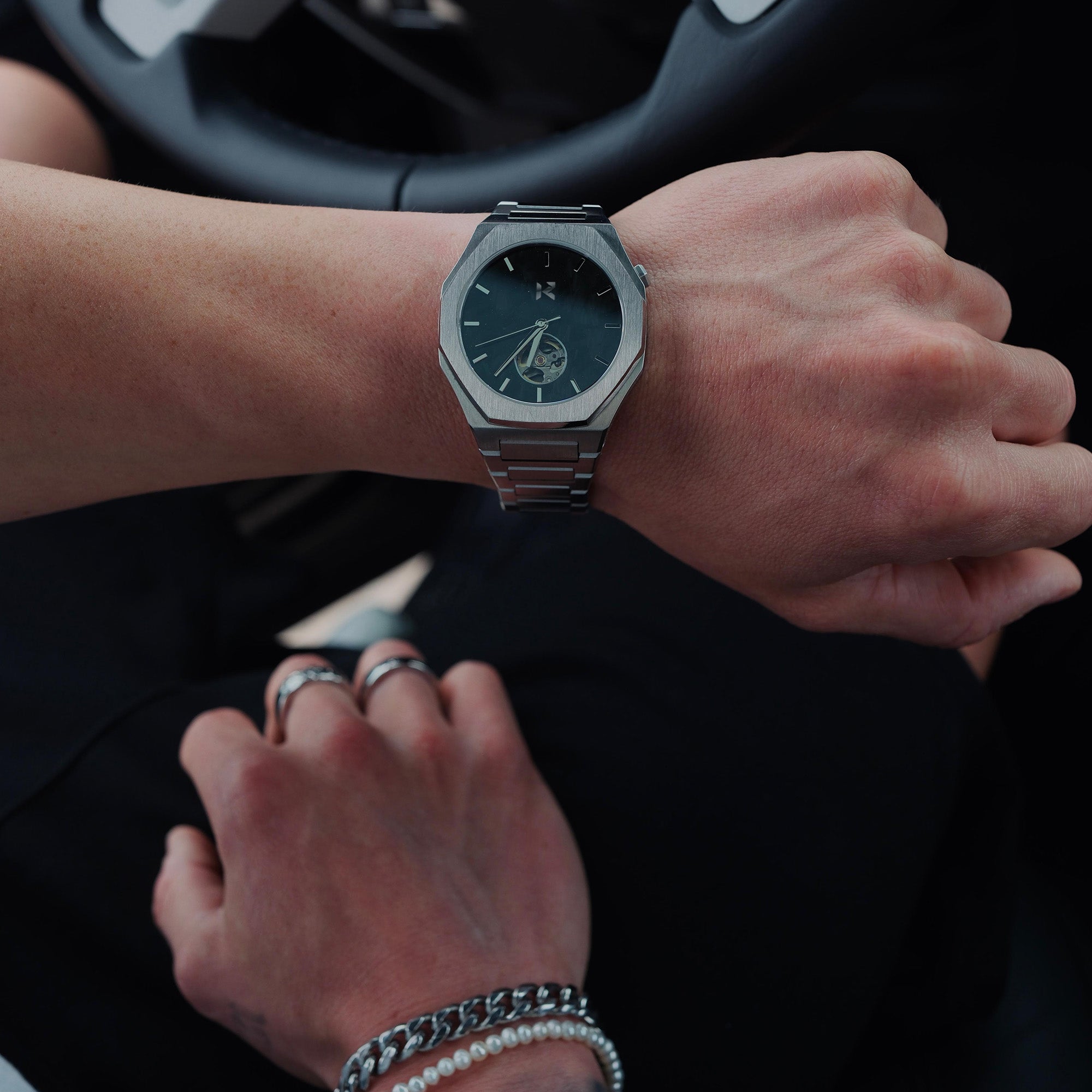 KOHLENSTOFF 12 - 884 - SILVER AUTOMATIC