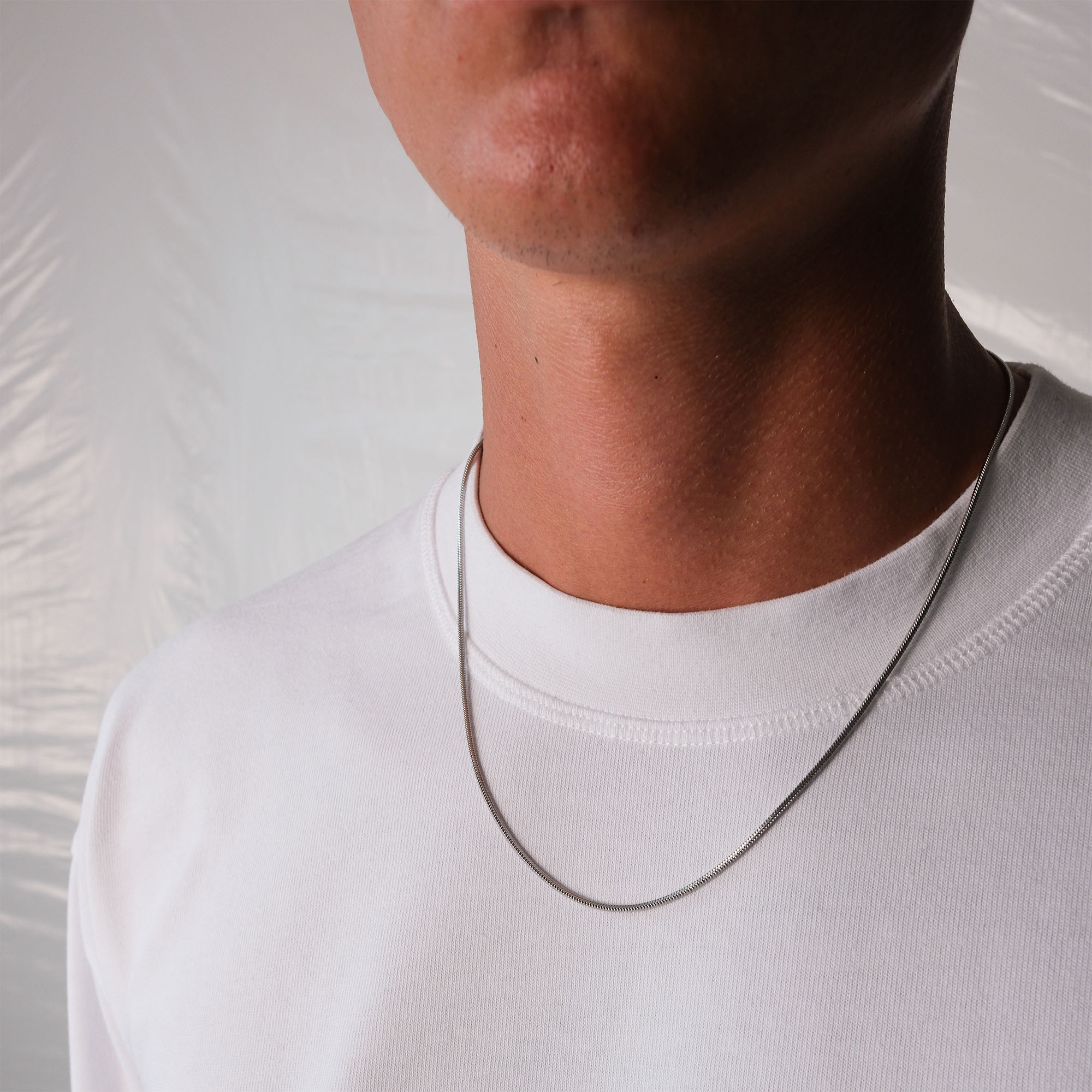 K12 - SILVER SQUARE CHAIN - 1.4MM