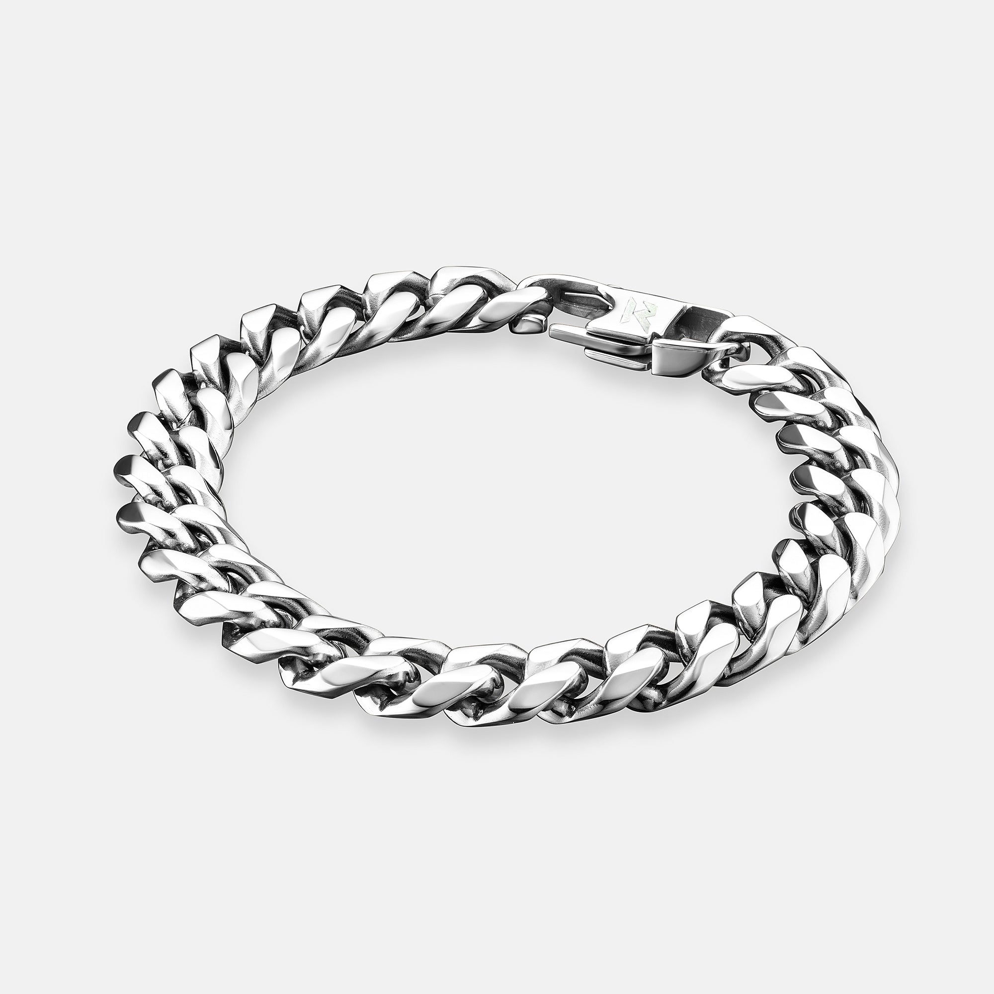 K12 - SILVER CUBAN BRACELET - 10.5MM