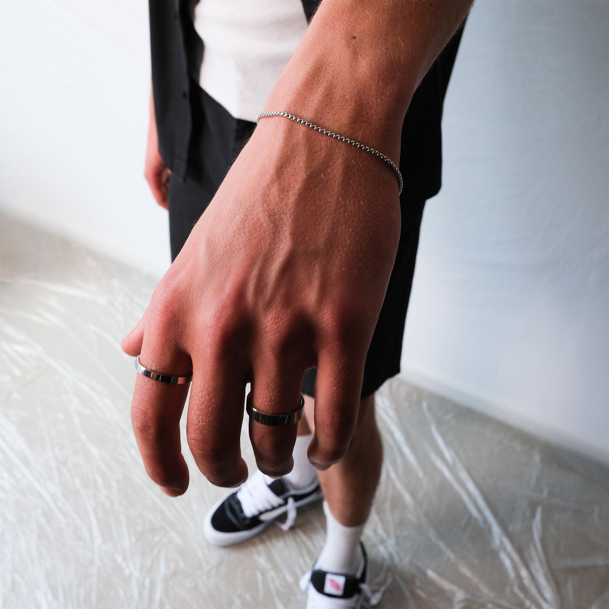 K12 - SILVER BOX BRACELET - 2MM