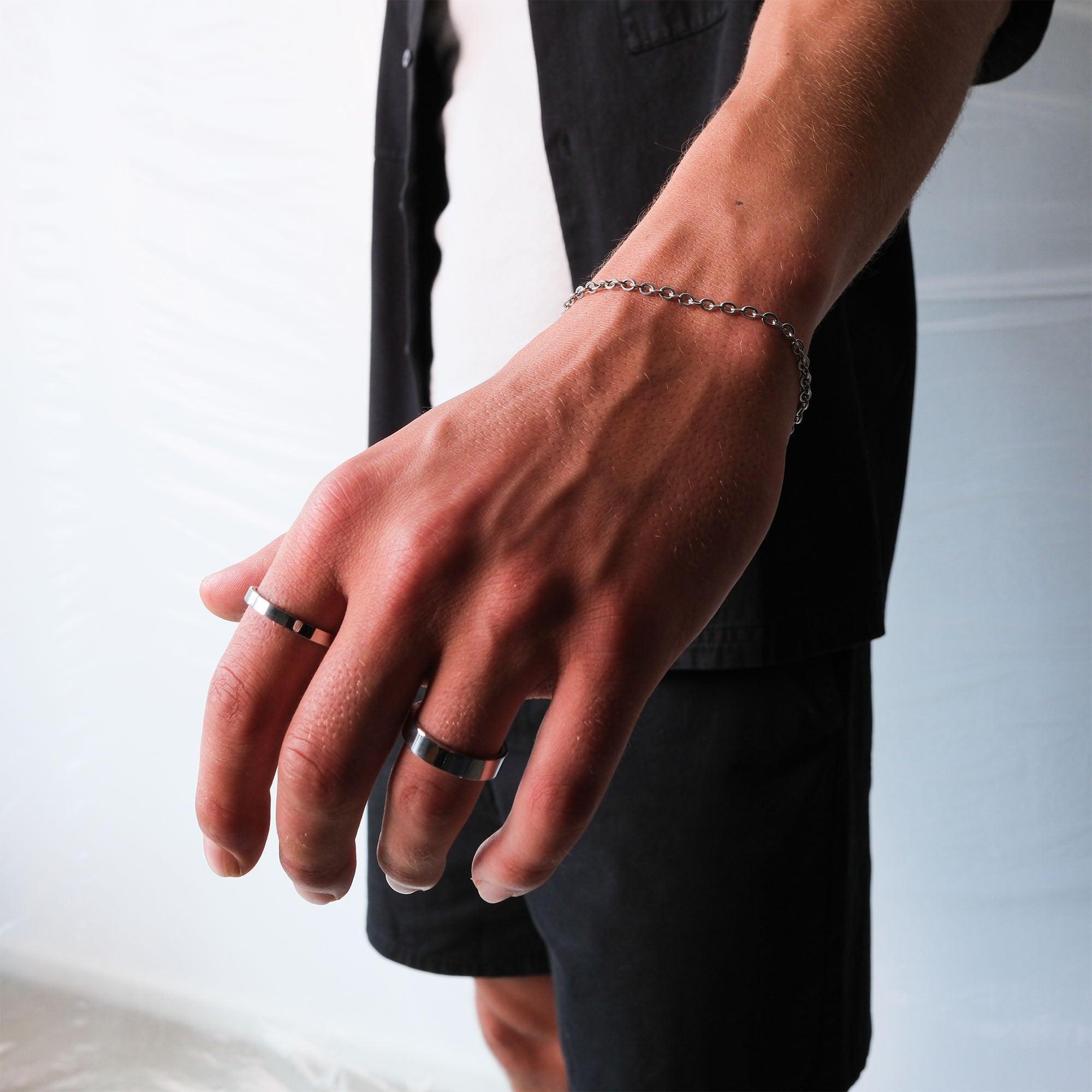 K12 - SILVER CABLE BRACELET - 3MM