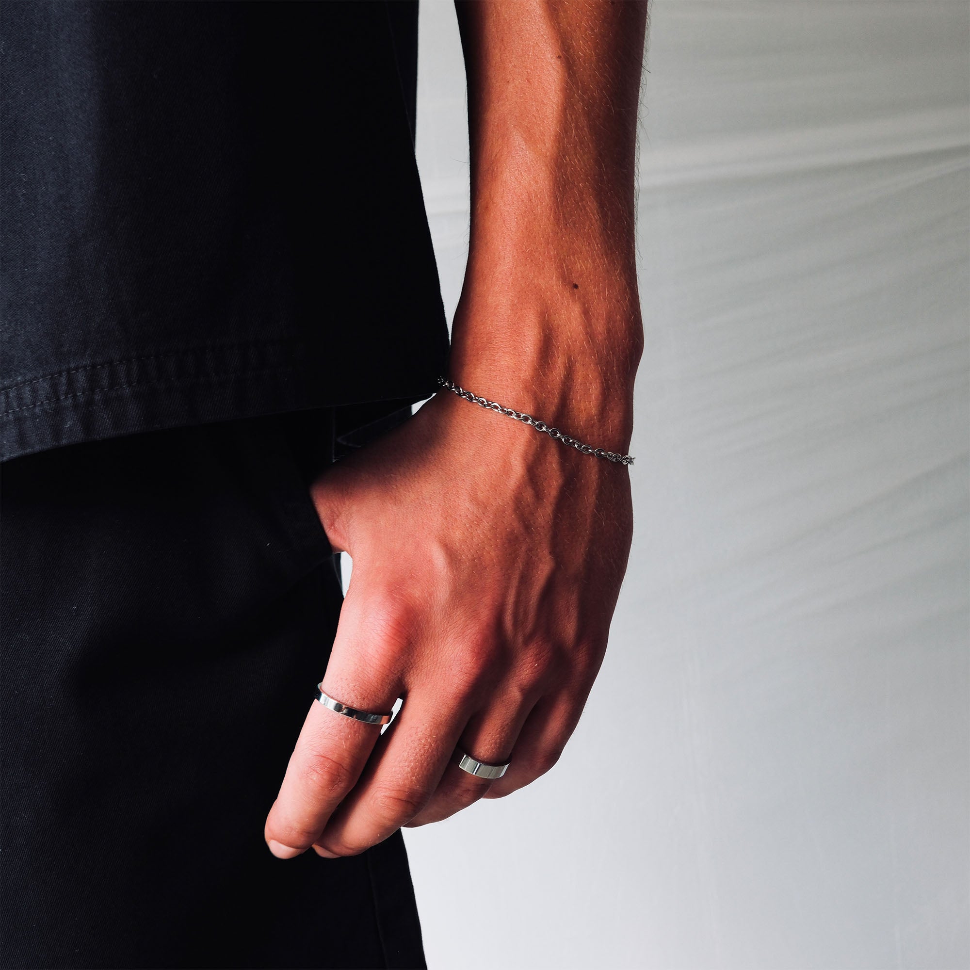 K12 - SILVER CABLE BRACELET - 3MM