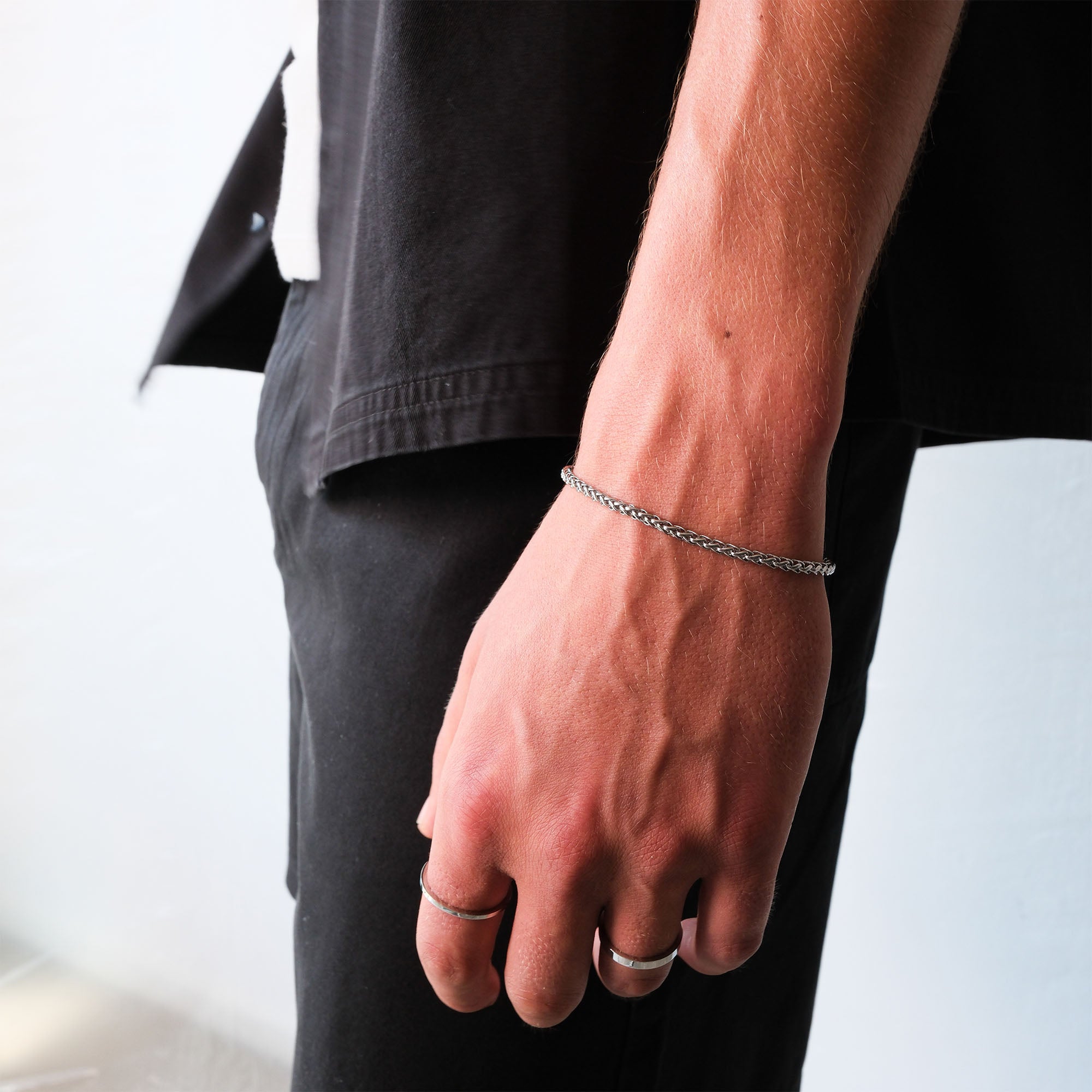 K12 - SILVER WHEAT BRACELET - 3MM