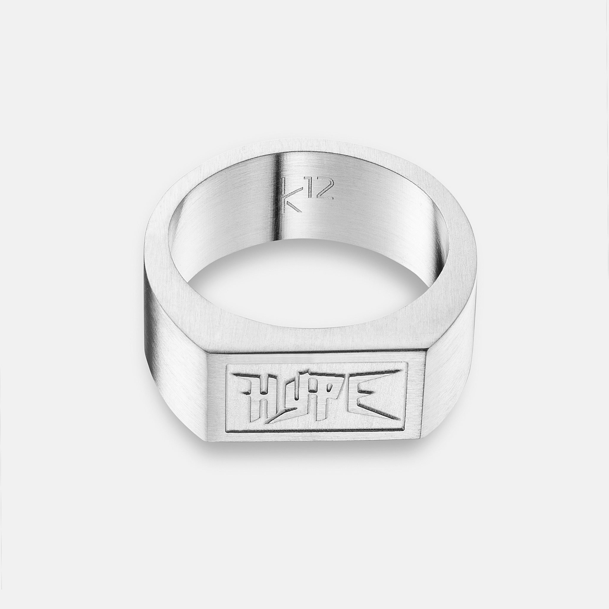K12 - SILVER STEEL RING - HYPE